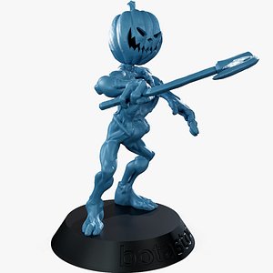 Pumpkin Undead Pose 08 3D print STL 3D