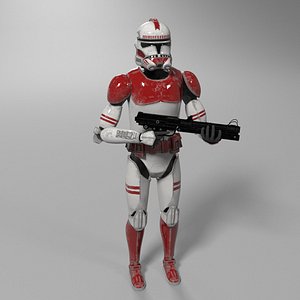 3D clone trooper star wars model