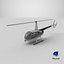 Helicóptero Robinson R44 blanco PBR modificado