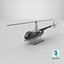 Helicóptero Robinson R44 blanco PBR modificado