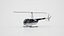 Helicóptero Robinson R44 blanco PBR modificado