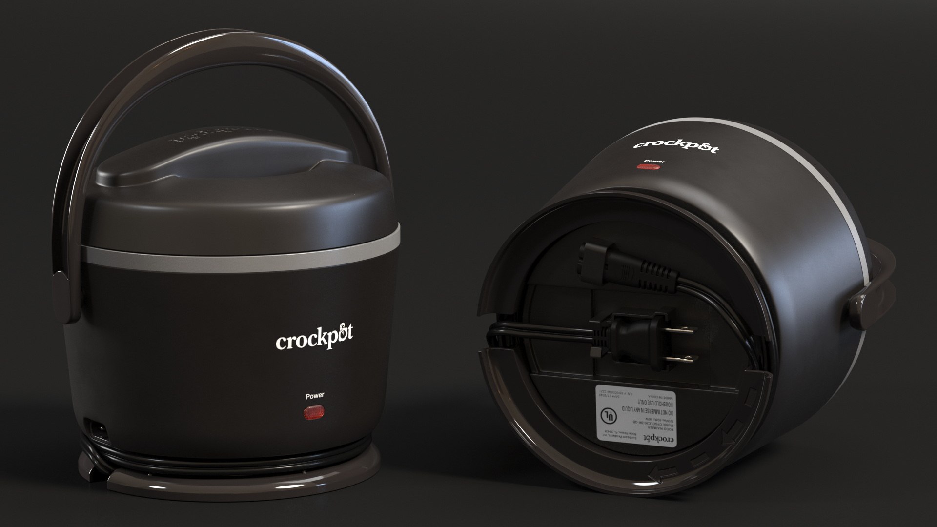 Elektrische Lunchbox Crockpot Schwarz 3D-Modell - TurboSquid 2025420