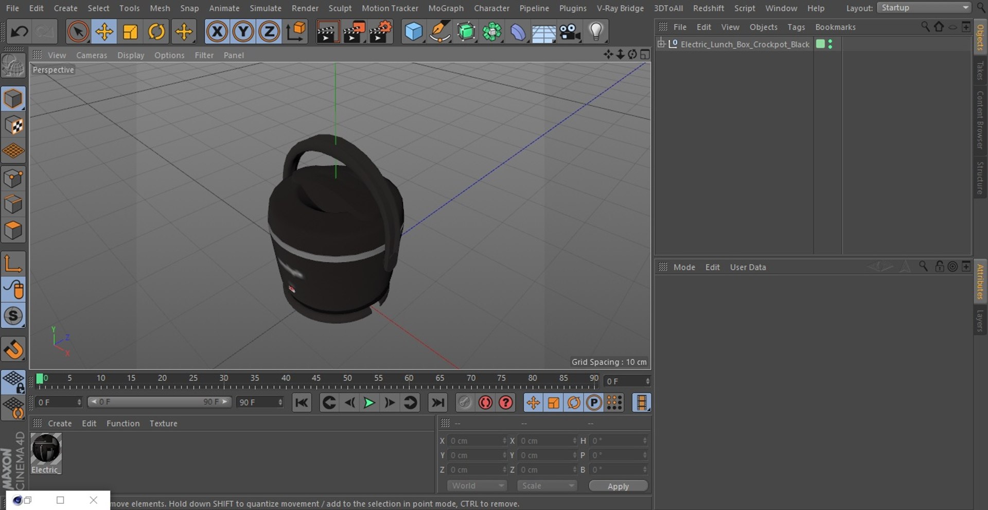 Elektrische Lunchbox Crockpot Schwarz 3D-Modell - TurboSquid 2025420