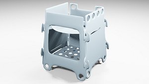 Camping stove OBJ and BLEND model