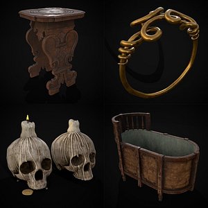3D Medieval Prop Mix Twenty Five model