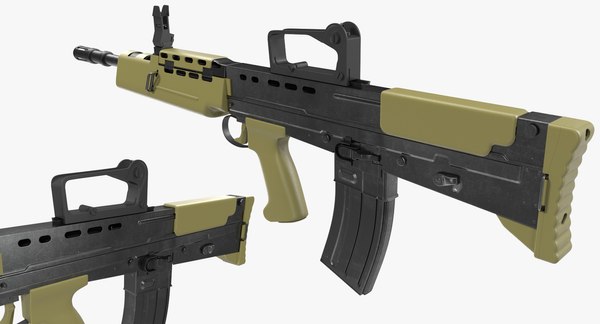 bullpup assault rifle l85a2 3d max