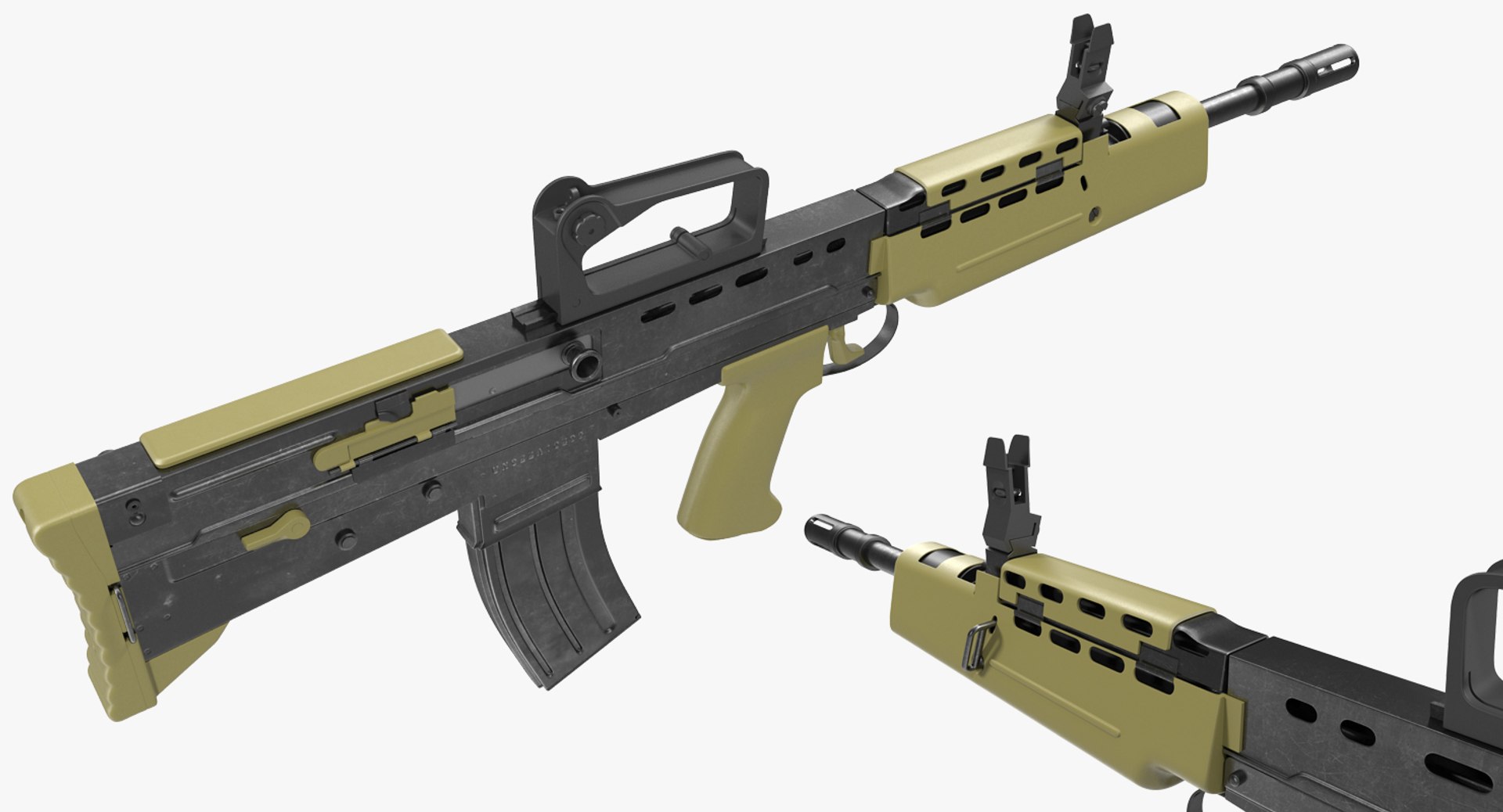 Bullpup Assault Rifle L85a2 3d Max