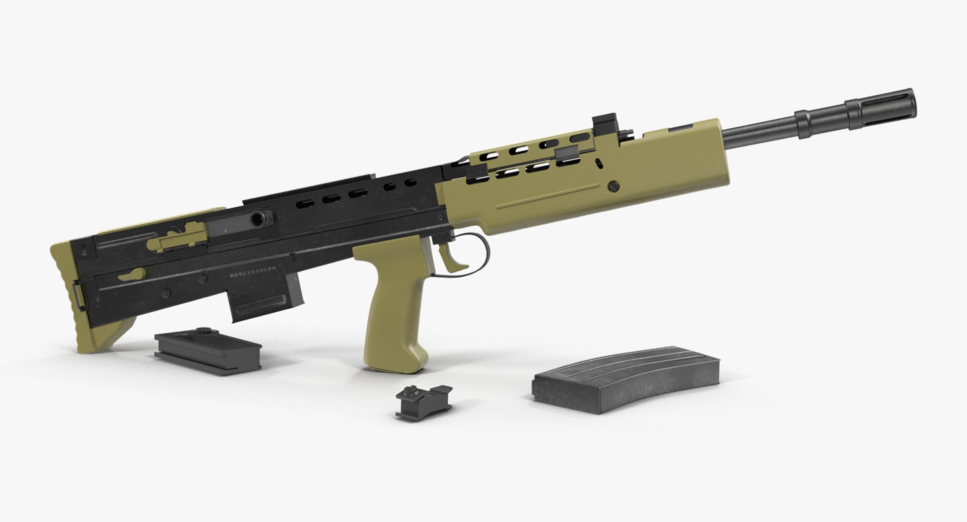 Bullpup Assault Rifle L85a2 3d Max