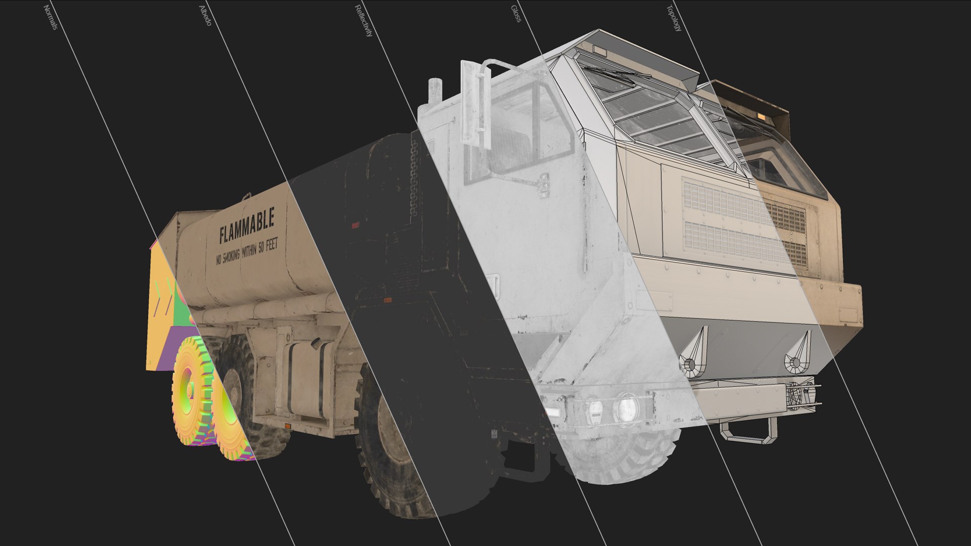 3D Military Truck V1 - Tanker https://p.turbosquid.com/ts-thumb/wx/j8hUvS/Lj/militarytrucktanker_textures/jpg/1753438024/1920x1080/fit_q87/016e4f9b3ed0171e360e57d54f4e8c1fd67b9756/militarytrucktanker_textures.jpg