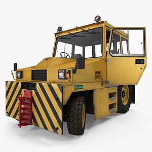 Push Back Tractor Hallam HE50 Rigged 3D Model