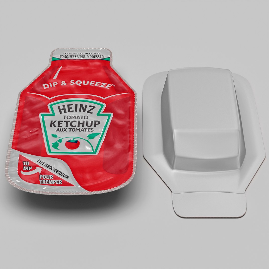 3ds ketchup heinz dip squeeze