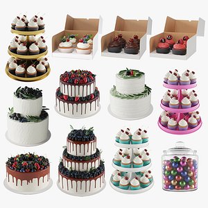 Dessert Table Decor Set 02 model