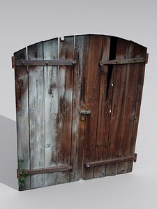 3ds max wooden door