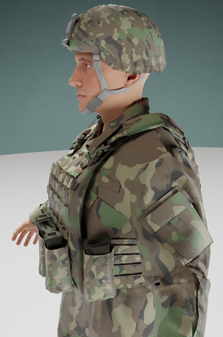 3D Us Soldier ACU Model - TurboSquid 1958305