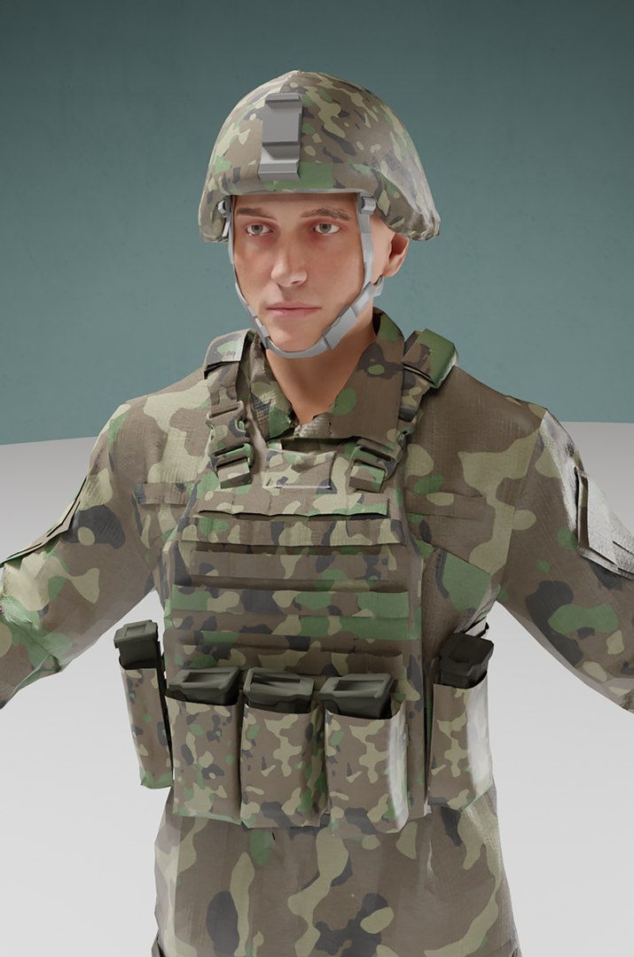 3D Us Soldier ACU Model - TurboSquid 1958305
