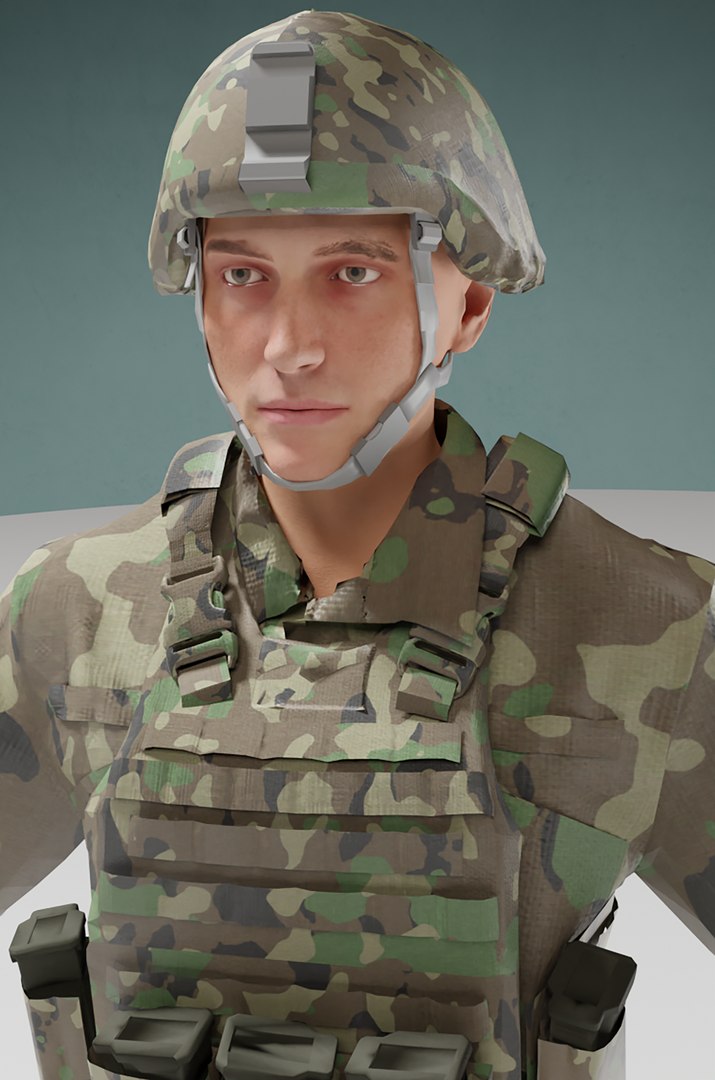 3D Us Soldier ACU Model - TurboSquid 1958305
