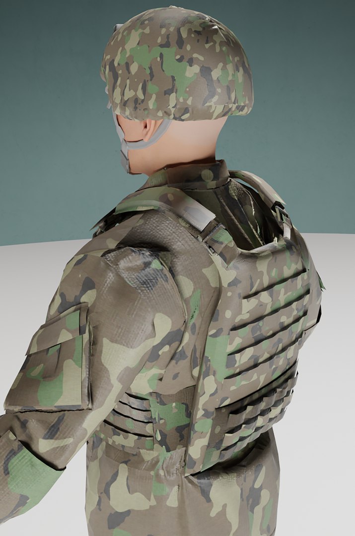3D Us Soldier ACU Model - TurboSquid 1958305