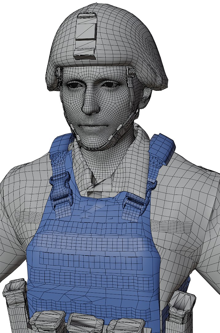 3D Us Soldier ACU Model - TurboSquid 1958305