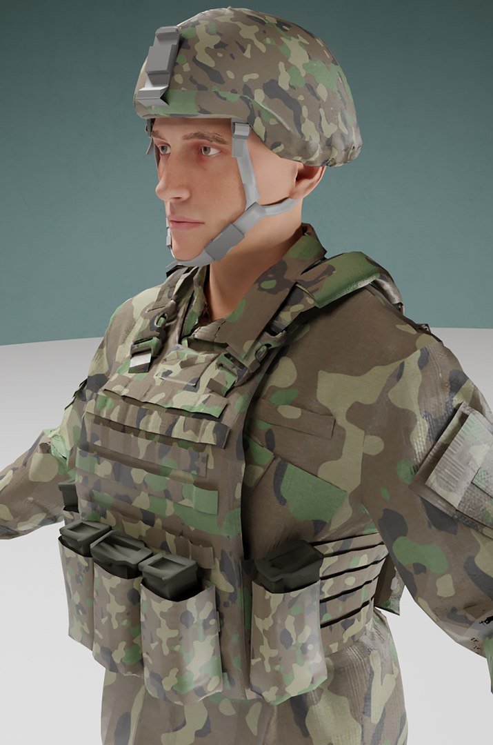 3D Us Soldier ACU Model - TurboSquid 1958305
