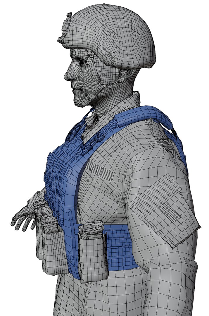 3D Us Soldier ACU Model - TurboSquid 1958305