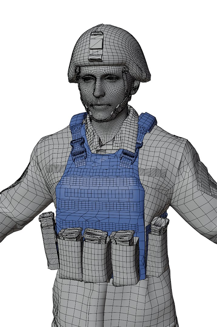 3D Us Soldier ACU Model - TurboSquid 1958305