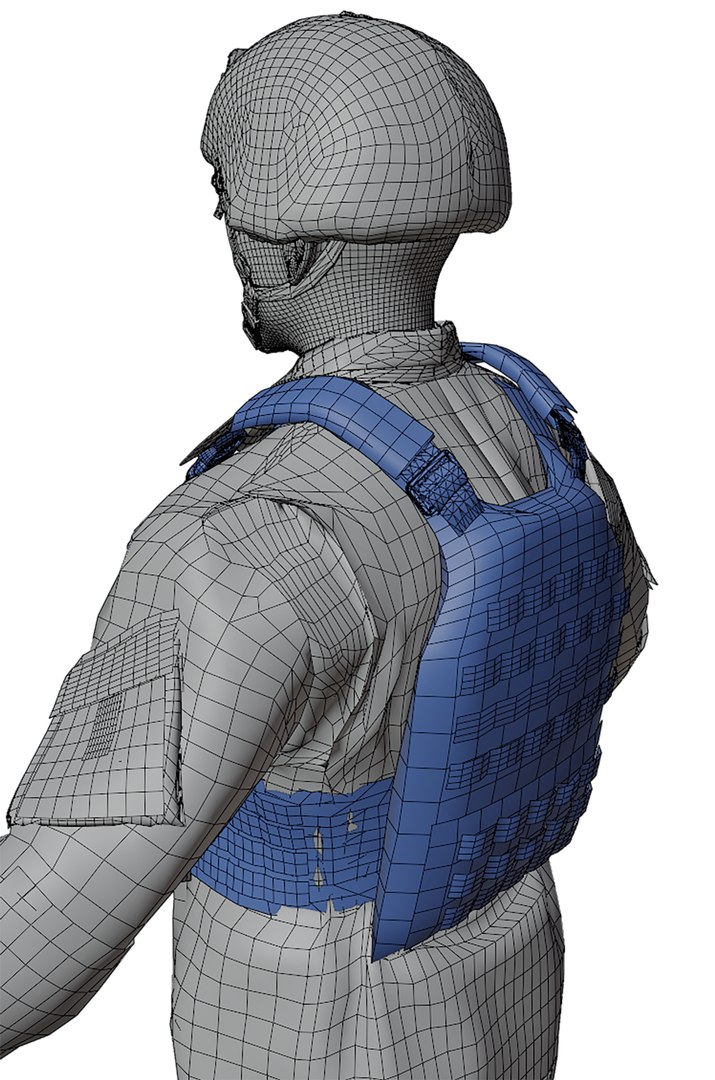 3D Us Soldier ACU Model - TurboSquid 1958305
