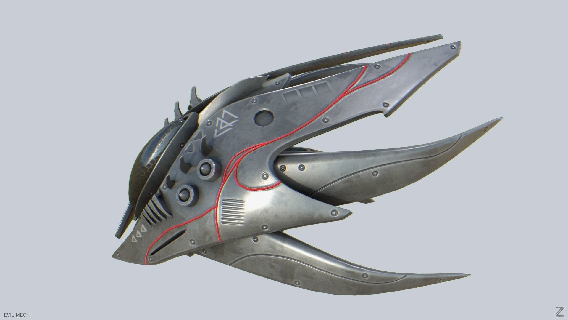 Evil Mech Model - TurboSquid 2386025