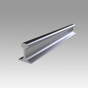 railway rail 3D model
