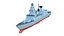 Destroyer TYPE 45 Low-Poly modèle 3D modèle 3D