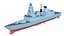Destroyer TYPE 45 Low-Poly modèle 3D modèle 3D