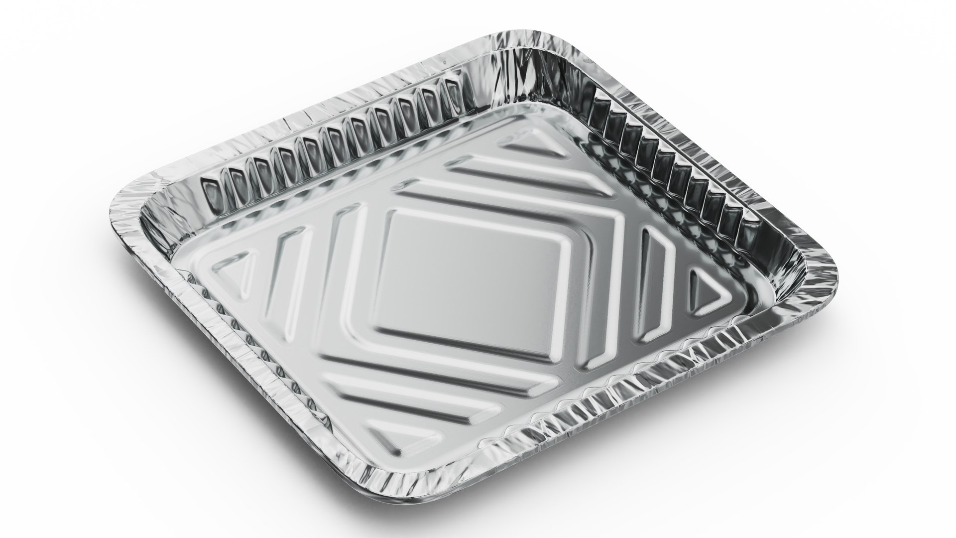 Disposable Aluminum Tray for Food 32x32x3cm 3D model TurboSquid 2017686