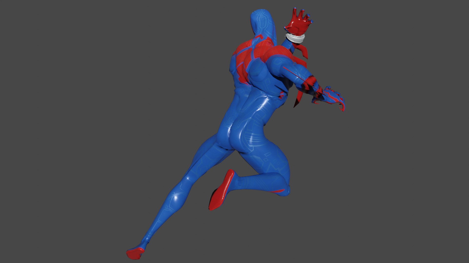 Spider Man 2099 low-poly 3D model https://p.turbosquid.com/ts-thumb/wy/2LQSiX/LC/30001/png/1773070465/1920x1080/fit_q87/84662a91dd000a51cf033e2736792d0e5b6c0d65/30001.jpg