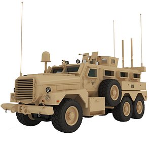 3D armored vehicle mrap cougar model