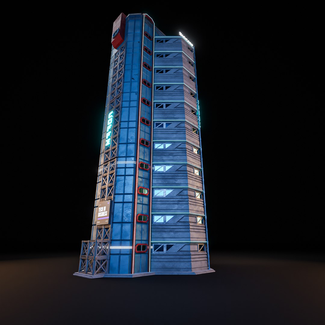 SCIFI CYBERPUNK FUTURISTIC NEON SKYSCRAPER 02 3D model https://p.turbosquid.com/ts-thumb/wy/3eN2oh/1g/ch0018/jpg/1755860224/1920x1080/fit_q87/7886aefd52735f26398977c5543fa762fd3ab57a/ch0018.jpg
