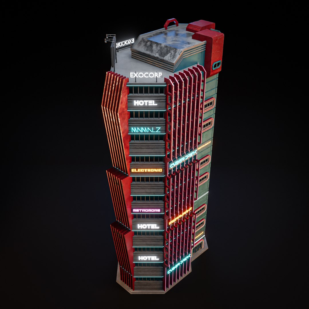 SCIFI CYBERPUNK FUTURISTIC NEON SKYSCRAPER 02 3D model https://p.turbosquid.com/ts-thumb/wy/3eN2oh/6V/ch0020/jpg/1755860243/1920x1080/fit_q87/01db8a87a15672582983fd7846215f27642ff846/ch0020.jpg