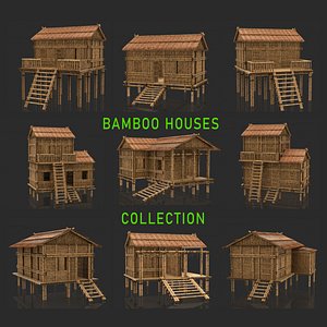 Bamboo Houses Collection - Jungle Hut 6 Model model