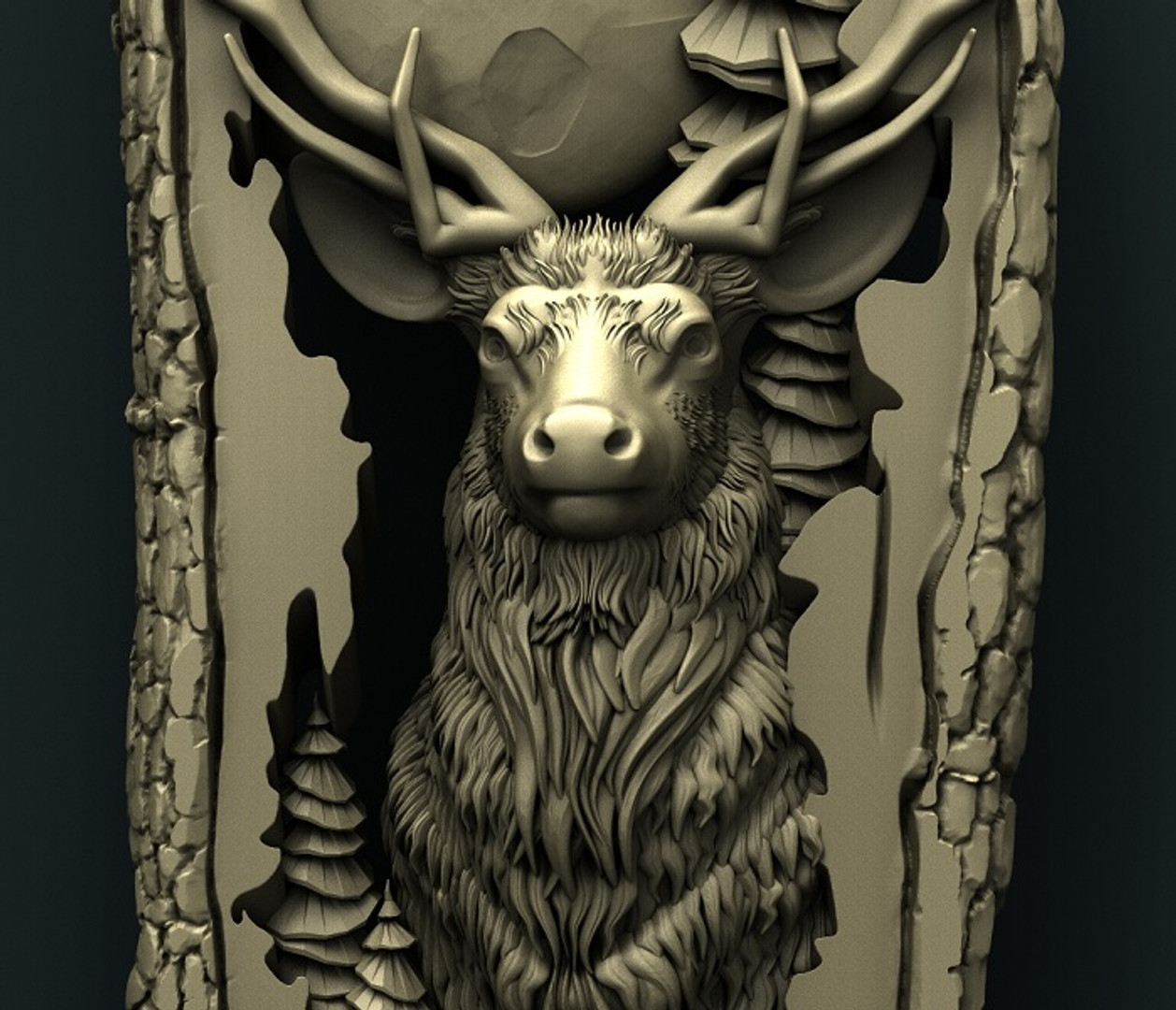 3D deer cnc model - TurboSquid 1320479