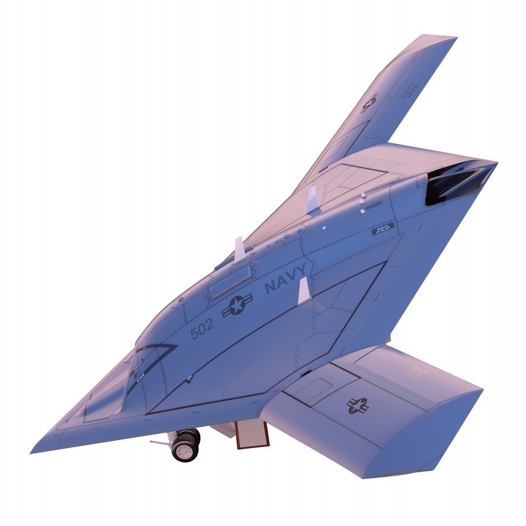 northrop grumman x-47b 3d model