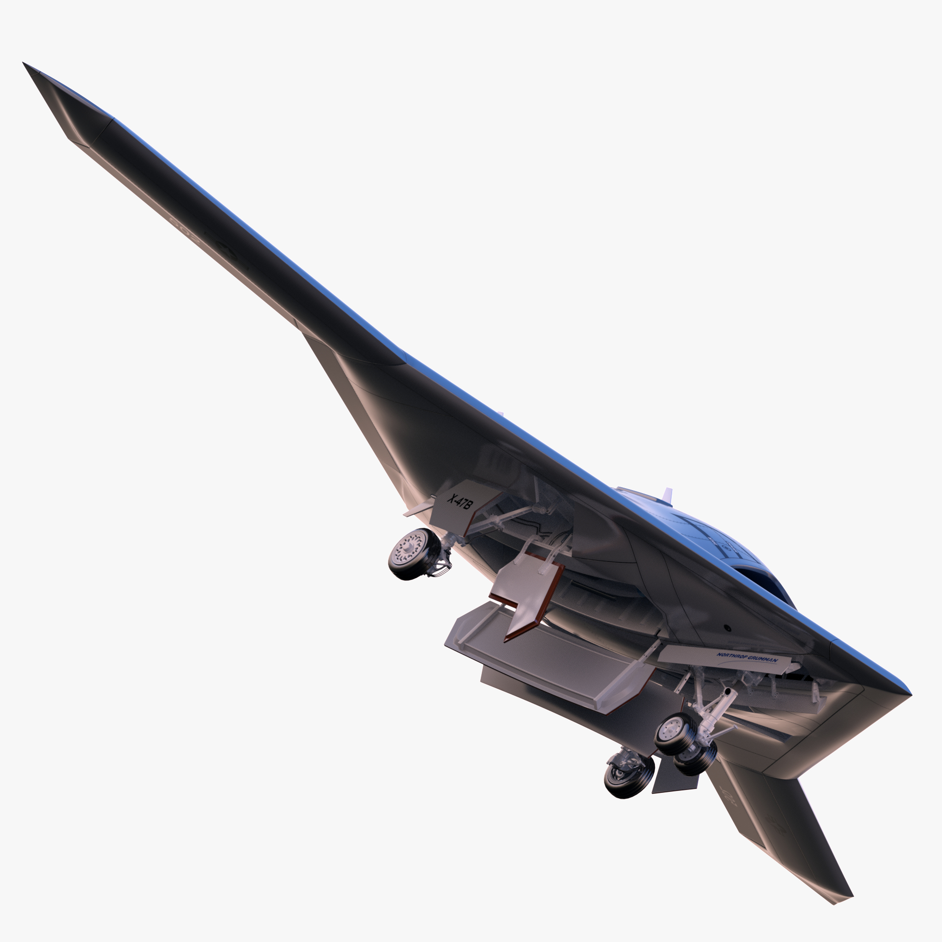 Northrop Grumman X-47b 3d Model