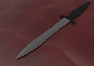 free obj model battle knife