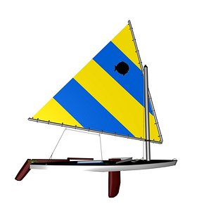 alcort sunfish 3d model