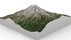 3D model Mount Jefferson