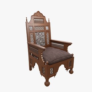 Arabesque Throne Chair 3D model
