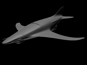 free parasite jet fighter 3d model