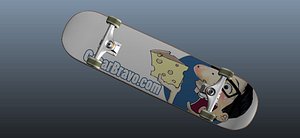skateboard rig cb 3d model