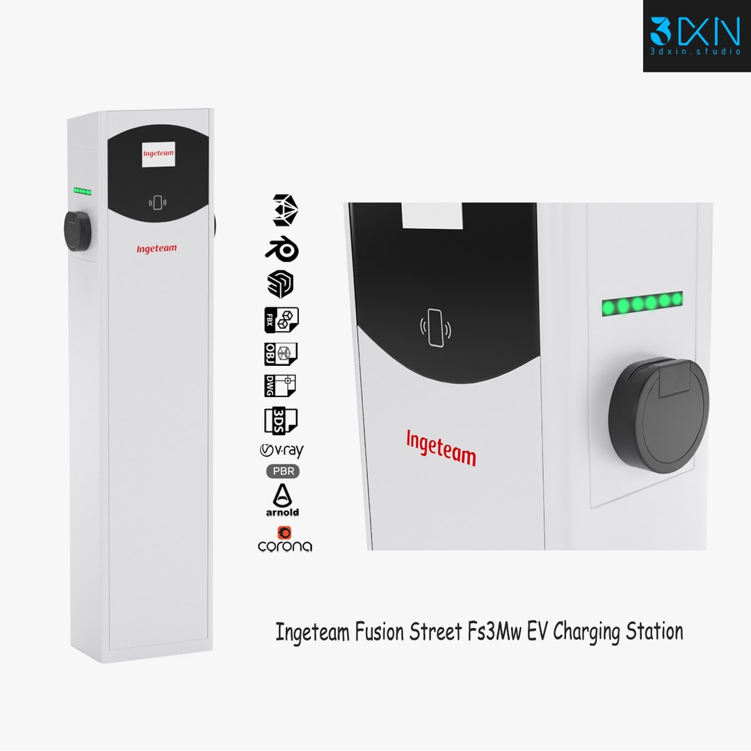 3D Ingeteam Fusion Street Fs3Mw EV Charging Station Model - TurboSquid ...