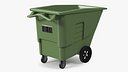 Commercial Wheeled Trash Can Green
