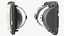 Right Rectangular Halogen H4 Truck Headlight