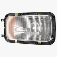 Right Rectangular Halogen H4 Truck Headlight