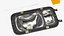 Right Rectangular Halogen H4 Truck Headlight